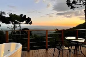 Chalé com banheira e lareira - 20 min de Gramado