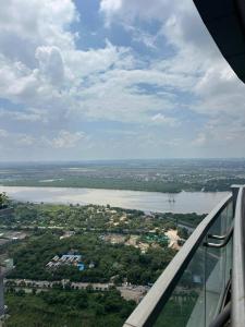 Supernova sky and river view heaven