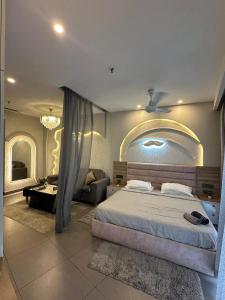 Supernova sky and river view heaven