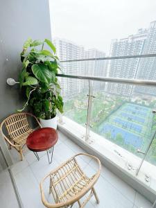 Căn hộ 1 phòng ngủ view hồ có khu Extra toà Masteri - Vinhomes Ocean Park