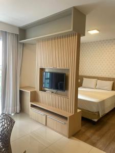 Praia do canto Apart Hotel - Apto 203 Varanda Lateral com Vista Mar