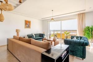 Luxury Oceanfront 3BR Villa in Rabat, Plage Val d Or - Private Beach access & Spa