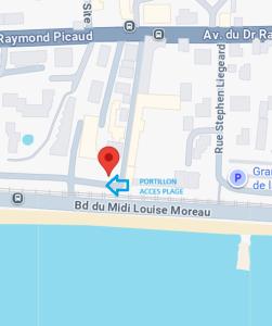 3-room apartment with sea view in Cannes