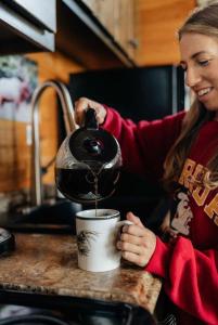 Wildflower Cabin with a private hot tub