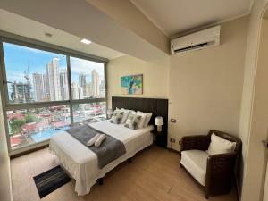 Modern apartment with ocean view