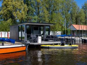 Houseboat in Heeg with Stunning Marina Views