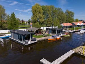 Houseboat in Heeg with Stunning Marina Views