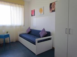 Colorful apartment with patio