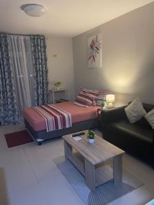 Spacious studio with balcony and guest parking