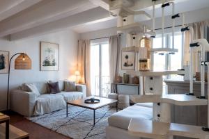 Bright nest with balcony and view on the port