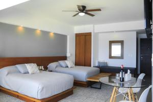 Beachfront studio with a beautiful terrace