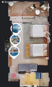 Beachfront studio with a beautiful terrace