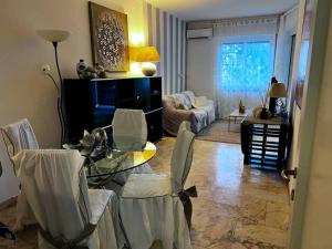 Garden view apartment in Sanremo with veranda