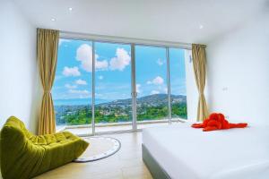 Bobut beach, Koh Samui, Thailand, half mountain sea view, four-bedroom, four-bathroom villa B