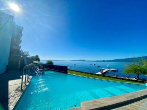 Panoramic View Lake Shore