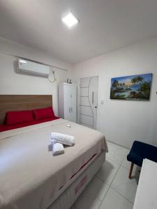Apartamento de 2 quartos na beira mar com todos os quartos com vista mar