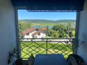 La Gentiane bleue, vue lac Saint Point
