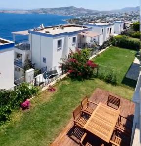 Private terrace and garden at Gundogan Bodrum