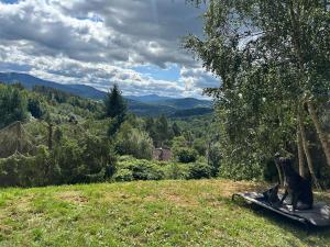 Domek pod Baranią z widokiem i balią