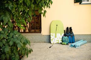 The pretty house next to the beach