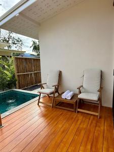 House with pool Srithanu Beach 2