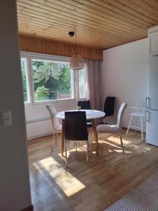 Kodikas talo lammen rannalla