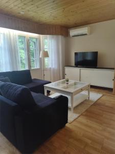 Kodikas talo lammen rannalla