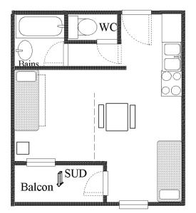 Résidence Colombaz - Studio pour 4 Personnes MAE-2153