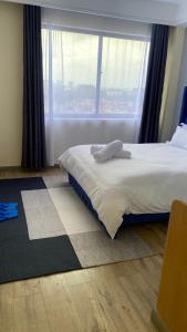 Smart elegant two bedroom apartment with swimming pool fully equipped gym children playground and great breathtaking city views