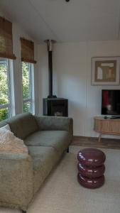 Boshuisje met kachel "Huisje van Loof" op de Veluwe