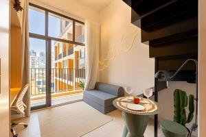 Easy Star - Charmoso studio com mezanino ao lado do Allianz - PJ01I