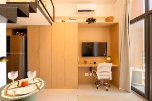 Easy Star - Charmoso studio com mezanino ao lado do Allianz - PJ01I