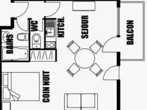 Studio pour 6 pers avec sdd rénovée et parking, sur les pistes - FR-1-572-80