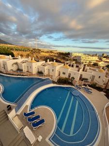 Sunset en Oasis tropical