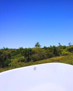 Cabana com Banheira ao Ar Livre e Céu Estrelado