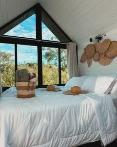 Cabana com Banheira ao Ar Livre e Céu Estrelado