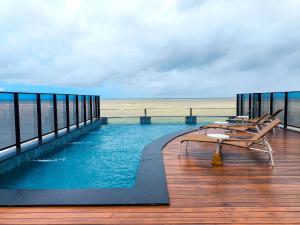 Flats térreo pé na areia no Alta Marine