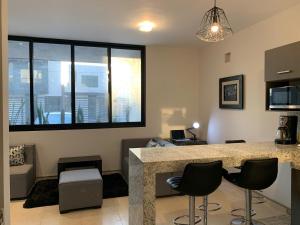 Cozy apartment equipped and with work area