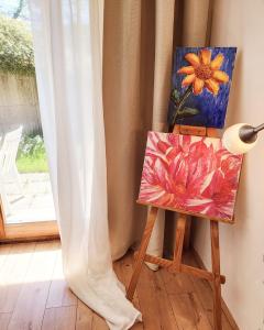 Garden-Apartment on top of mountain, next to forest, free parking