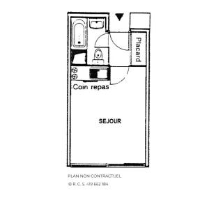 Résidence Sarvan - Studio pour 2 cuisine équipée et proche des pistes idéal couple MAE-6054