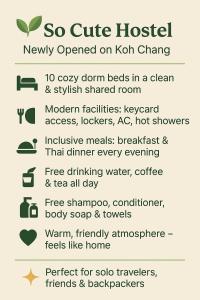 So Cute Hostel, Kai Bae, Koh Chang