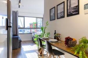 Modern, fully equipped, and well-lit with AC and gym