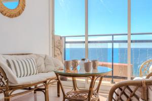 Infinite view of Tabarca near the sea and airport