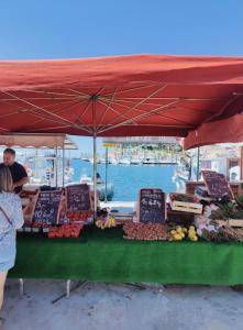 Sanary, port et plage à pied, au calme, avec jardin