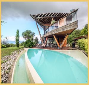 Villa vue Lac Léman et montagne Proche Genève