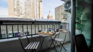 1BR-1BA, hasta 3 personas, Santiago, Parque Almagro, AC, Calefaccion