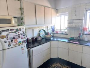 Bedroom and private bathroom in a spacious apartment