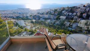 Voula Hill Panoramic Views of Sea and Athens 129 sqm 2 bedrooms 2 bathrooms Big Fully Equipped New Apartment Peaceful