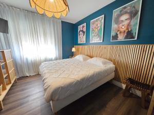 Chambre Jane dans le loft bleu