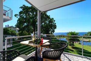 Sassnitz - Freier Meerblick, Sauna, Fitnessbereich- FeWo Dwarslöper